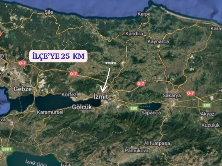KOCAELİ İZMİT ŞAHİNLER  KÖYÜNDE 808 M²  TARLA  SATILIKTIR - KOCAELİ İZMİT fotoğraf 6