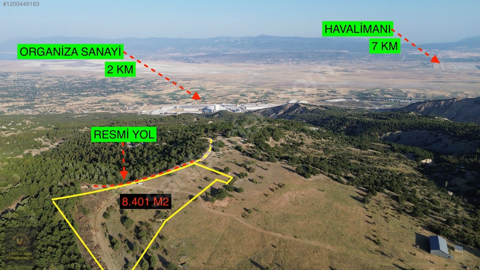 BURDUR MERKEZ GÖKÇEBAĞ'DA 8.401 M2 UYGUN ARSA
