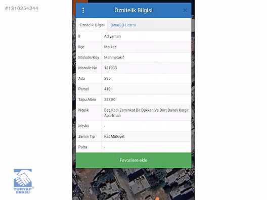 RAMSUDAN 2.0 EMSAL KÖŞE BAŞI SATILIK ARSA