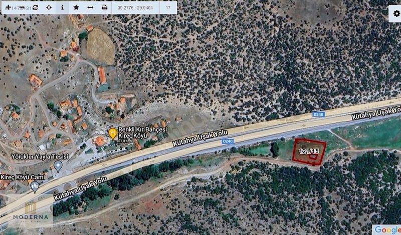 KÜTAHYA MERKEZ ANAYOLA CEPHE 2701 M2 YATIRIMLIK FIRSAT TARLA