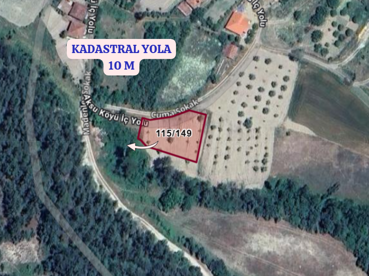   SAKARYA TARAKLI AKSU  MAHALLESİNDE 1.167  M² TARLA  SATILIKTIR - SAKARYA TARAKLI fotoğraf 3