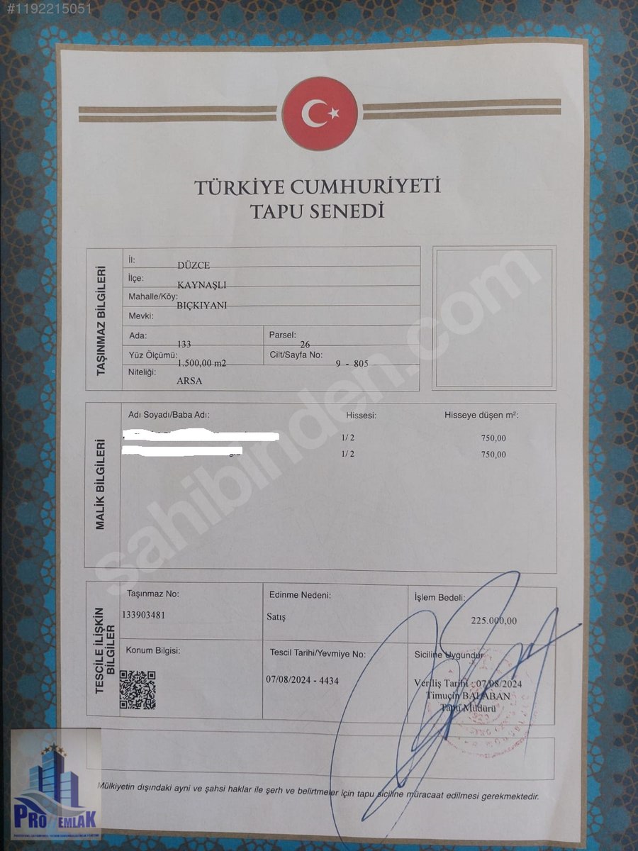 DÜZCE KAYNAŞLI BIÇKIYANI K TOPUK YAYLASINA 3KM İMARLI 750M2 ARSA - DÜZCE KAYNAŞLI fotoğraf 2