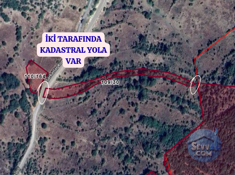 KÜTAHYA SİMAV SARKATLAR   KÖYÜNDE 5.466 M² TARLA  SATILIKTIR - KÜTAHYA SİMAV fotoğraf 3