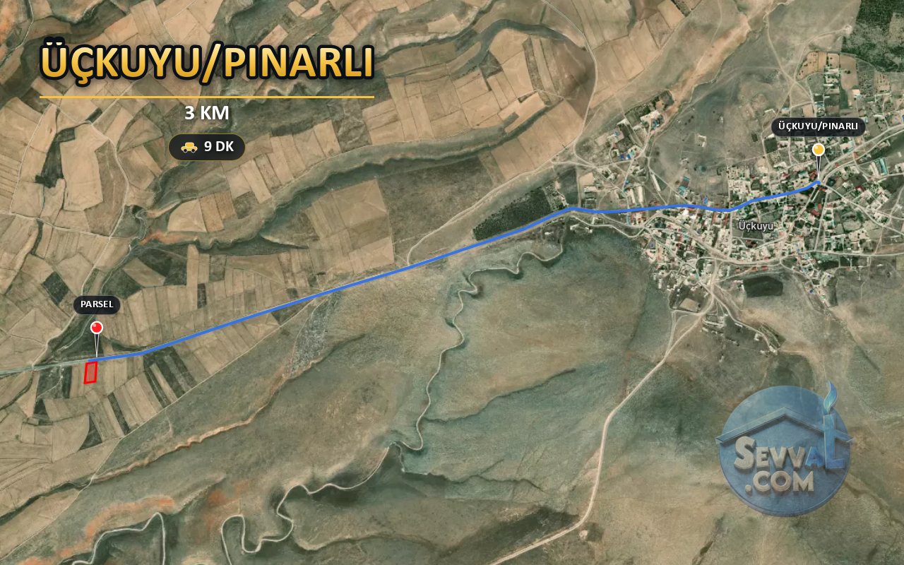 AFYONKARAHİSAR SULTANDAĞI ÜÇKUYU/PINARLI 4.000 m² SATILIK ARSA - AFYONKARAHİSAR SULTANDAĞI fotoğraf 6