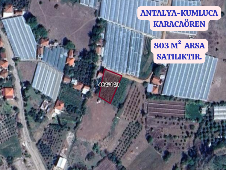 ANTALYA KUMLUCA KARACAÖREN  KÖYÜNDE 803  M²   ARSA  SATILIKTIR - ANTALYA KUMLUCA fotoğraf 2