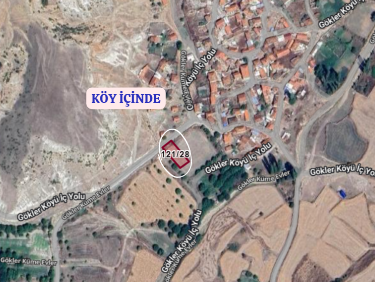 KÜTAHYA ÇAVDARHİSAR GÖKLER  KÖYÜNDE 665  M² ARSA  SATILIKTIR - KÜTAHYA ÇAVDARHİSAR fotoğraf 4
