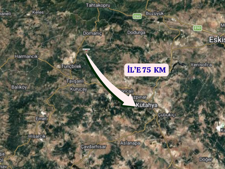 KÜTAHYA DOMANİÇ KIRIK  KÖYÜNDE 7.775 M² TARLA SATILIKTIR - KÜTAHYA DOMANİÇ fotoğraf 6
