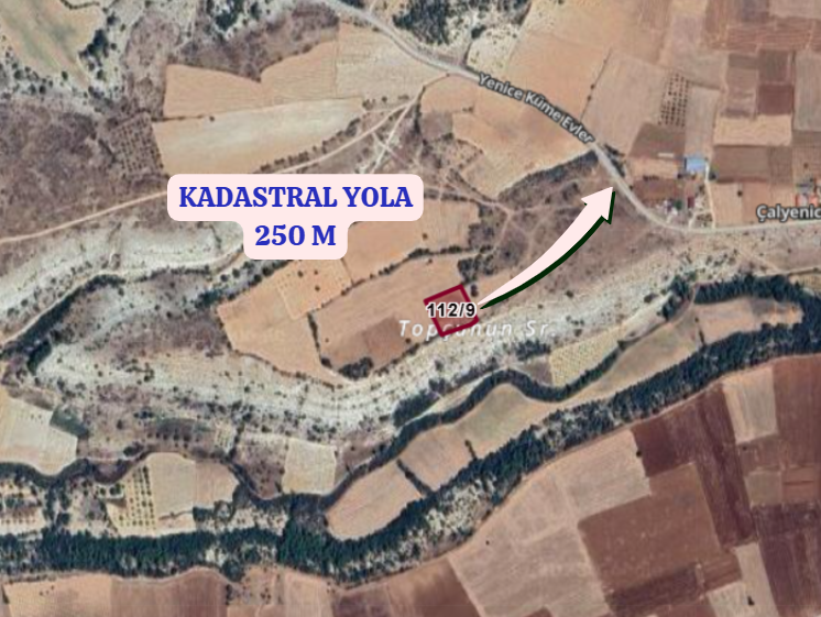 UŞAK ULUBEY İSHAKLAR  KÖYÜNDE 2.400  M² TARLA  SATILIKTIR - UŞAK ULUBEY fotoğraf 3