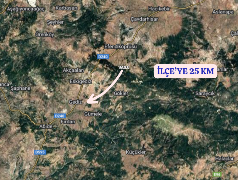 KÜTAHYA GEDİZ YENİGÜNEY   KÖYÜNDE 100  M² TARLA  SATILIKTIR - KÜTAHYA GEDİZ fotoğraf 5
