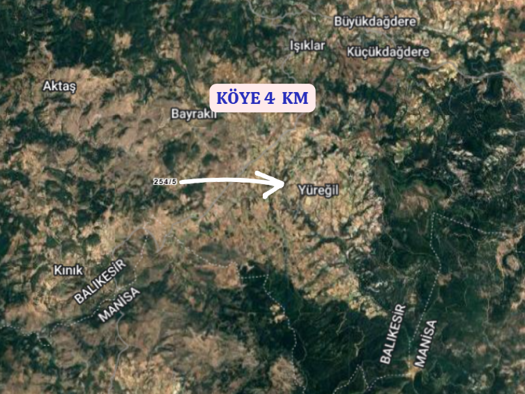 BALIKESİR SINDIRGI YÜREĞİL  KÖYÜNDE 1.066 M² TARLA SATILIKTIR - BALIKESİR SINDIRGI fotoğraf 4