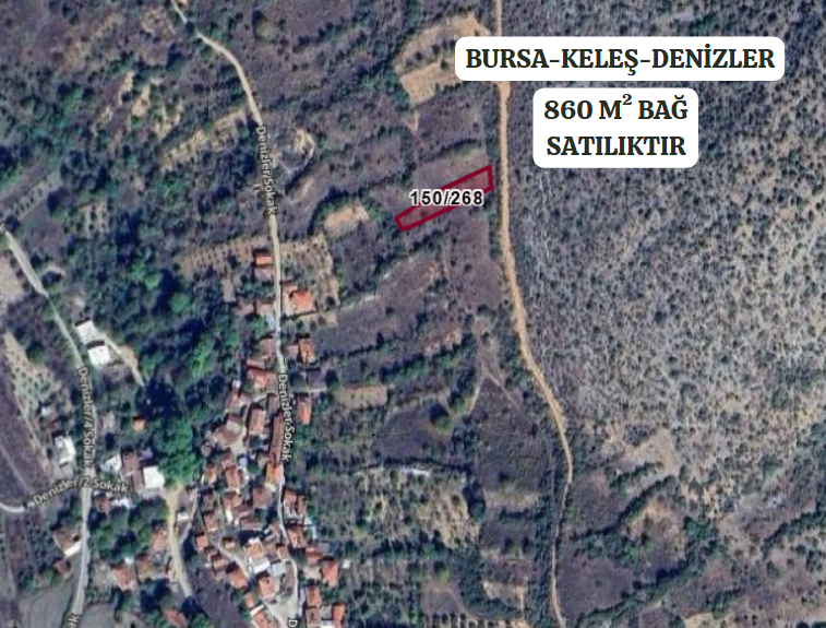 BURSA KELEŞ DENİZLER'DE 860 M² BAĞ SATILIKTIR. - BURSA KELES fotoğraf 2