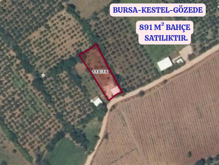 BURSA KESTEL GÖZEDE KÖYÜNDE 891 M² BAHÇE SATILIKTIR - BURSA KESTEL fotoğraf 2