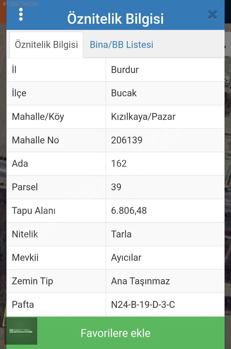 KIZILKAYA PAZAR ANAYOL ÜZERİ 6806M² İMAR YAKIN YATIRIMLIK ARAZİ - BURDUR BUCAK fotoğraf 3