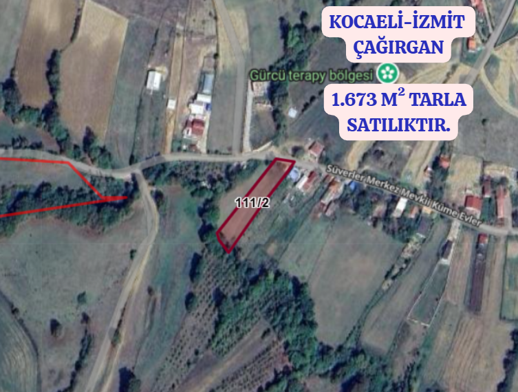 KOCAELİ İZMİT ÇAĞIRGAN  KÖYÜNDE 1.673 M²  TARLA  SATILIKTIR - KOCAELİ İZMİT fotoğraf 2