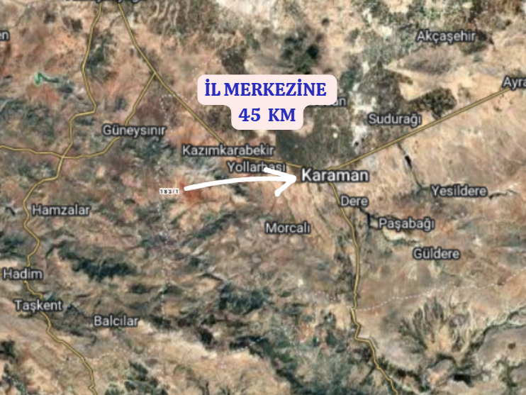    KARAMAN MERKEZ MURATDEDE  KÖYÜNDE 2.927  M²  TARLA  SATILIKTIR - KARAMAN MERKEZ fotoğraf 8