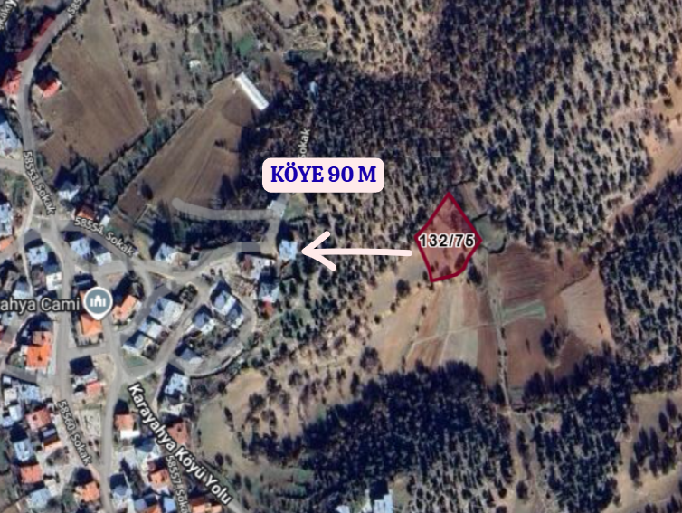 KONYA BOZKIR KARAYAHYA  KÖYÜNDE  1.890 M² TARLA SATILIKTIR - KONYA BOZKIR fotoğraf 4