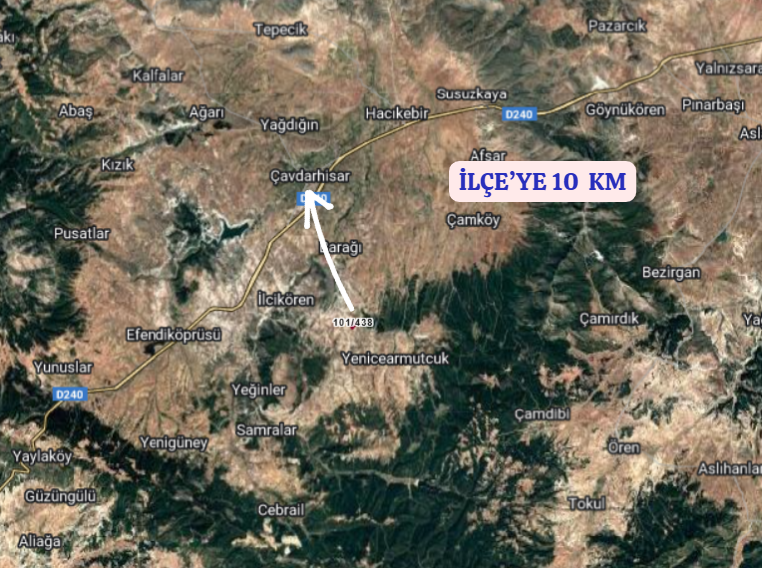 KÜTAHYA ÇAVDARHİSAR YENİCEARMUTCUK  KÖYÜ’NDE 10.561 M² TARLA SATILIKTIR  - KÜTAHYA ÇAVDARHİSAR fotoğraf 5