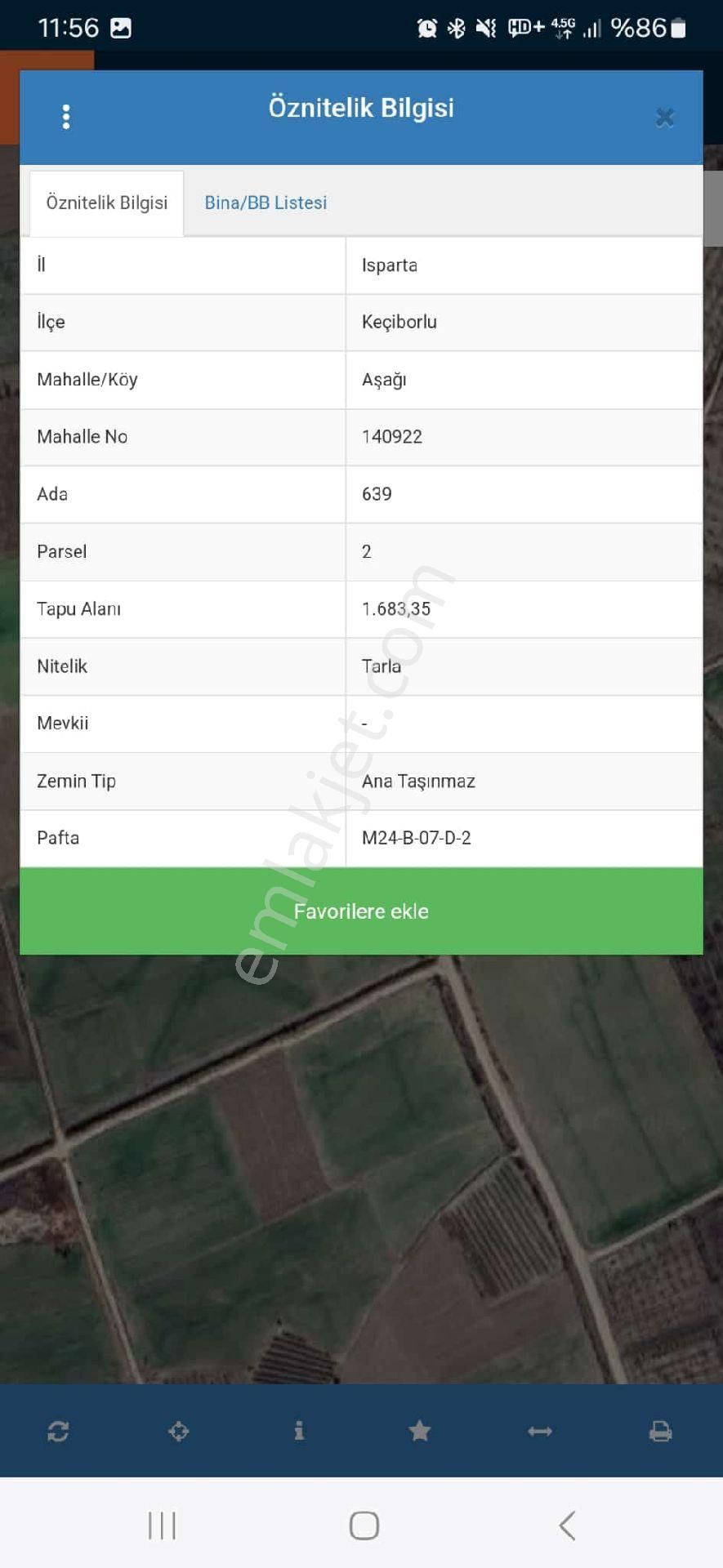 Rüya Emlak'tan Fırsat Tarla - ISPARTA KEÇİBORLU fotoğraf 3