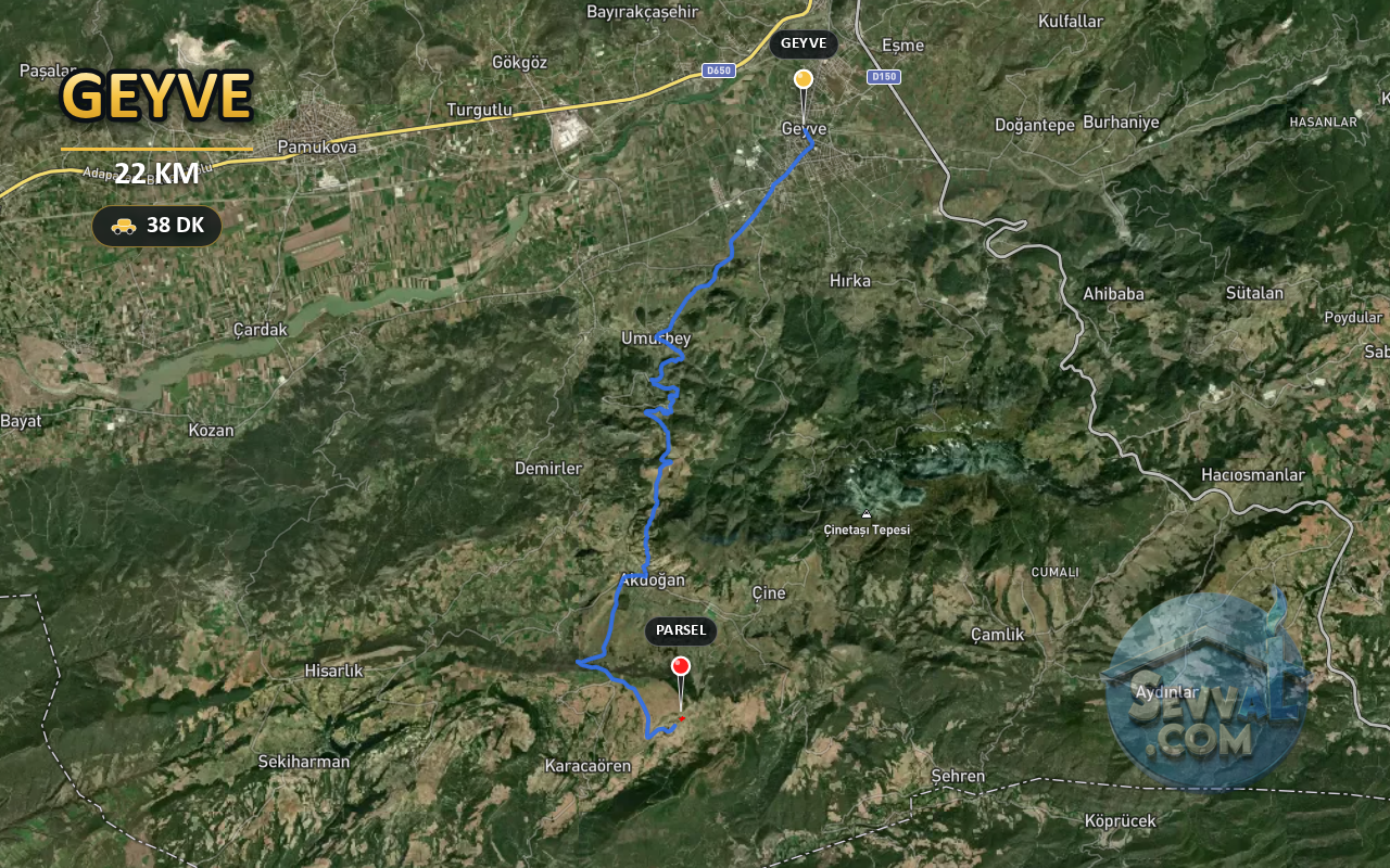 SAKARYA GEYVE KARACAÖREN 244 m² SATILIK ARSA - SAKARYA GEYVE fotoğraf 5