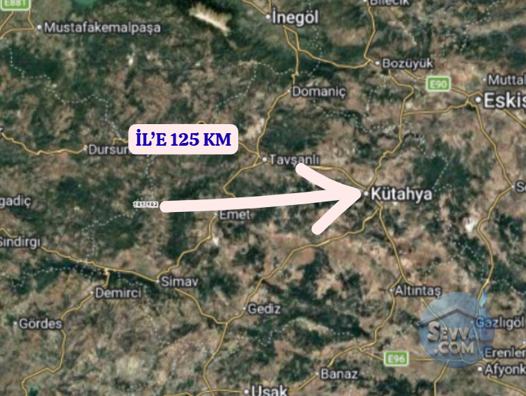 KÜTAHYA SİMAV HASANÖREN  KÖYÜNDE  4.179 M² TARLA  SATILIKTIR - KÜTAHYA SİMAV fotoğraf 6