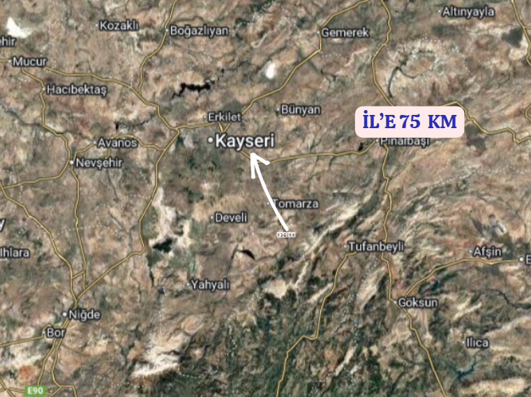 KAYSERİ TOMARZA CULHA   KÖYÜNDE  1.149  M²  TARLA  SATILIKTIR - KAYSERİ TOMARZA fotoğraf 8