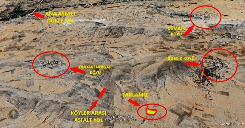 RESMİ YOLLU 5025m2 KÖYLER İLE ÇEVRİLİ FIRSAT TARLA - ESKİŞEHİR SİVRİHİSAR fotoğraf 4
