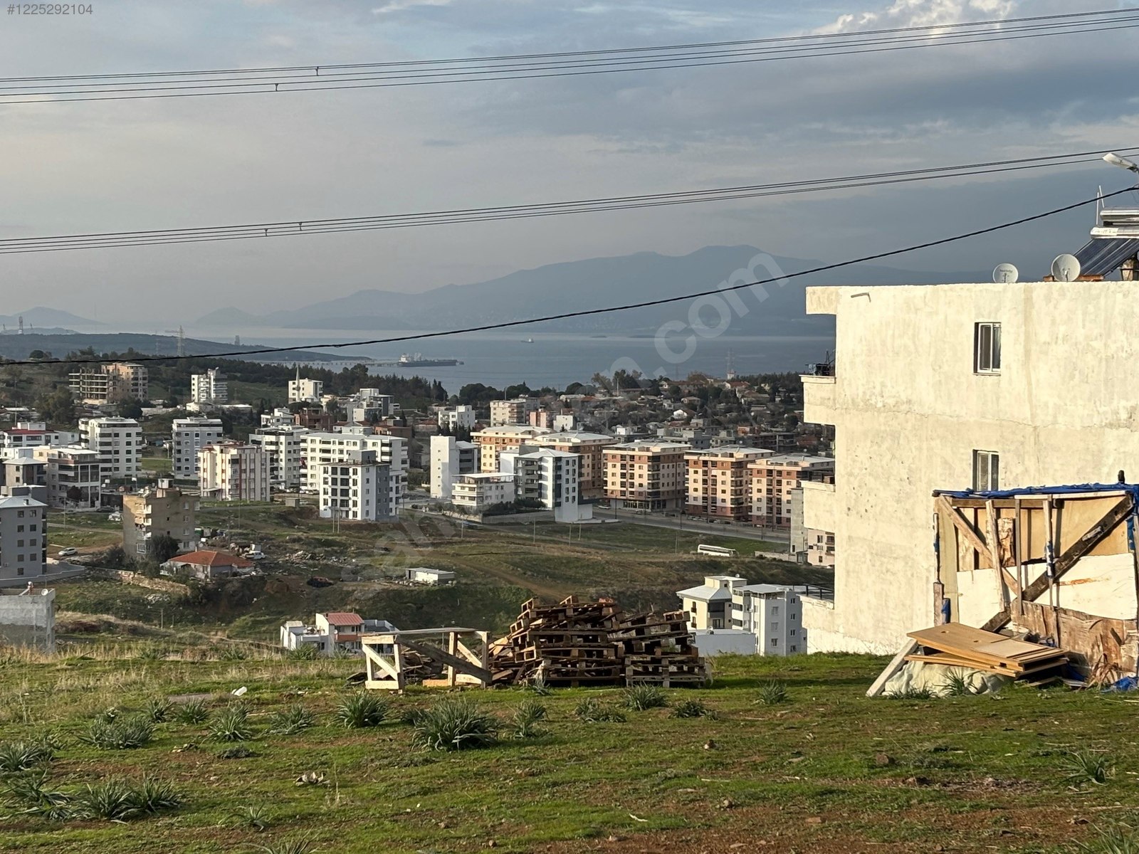 DENİZ MANZARALI İMARLI ARSA - İZMİR ALİAĞA fotoğraf 3