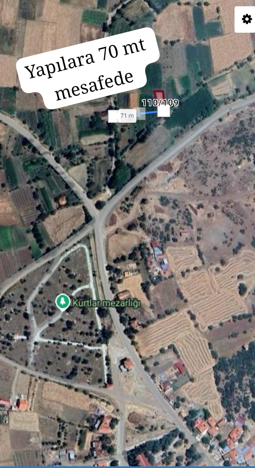 DENİZLİ ACIPAYAM KURTLAR MH. 388M² TARLAMIZ SATILIK - DENİZLİ ACIPAYAM fotoğraf 3