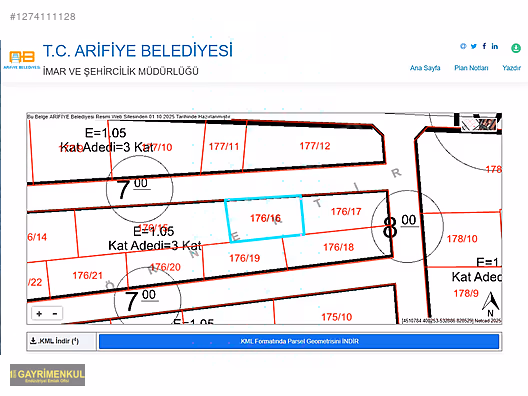 FIRSAT ARSA: Arifiye Hanlı Merkezde 220 m² Konut İmarlı Arsa - SAKARYA ARİFİYE fotoğraf 9
