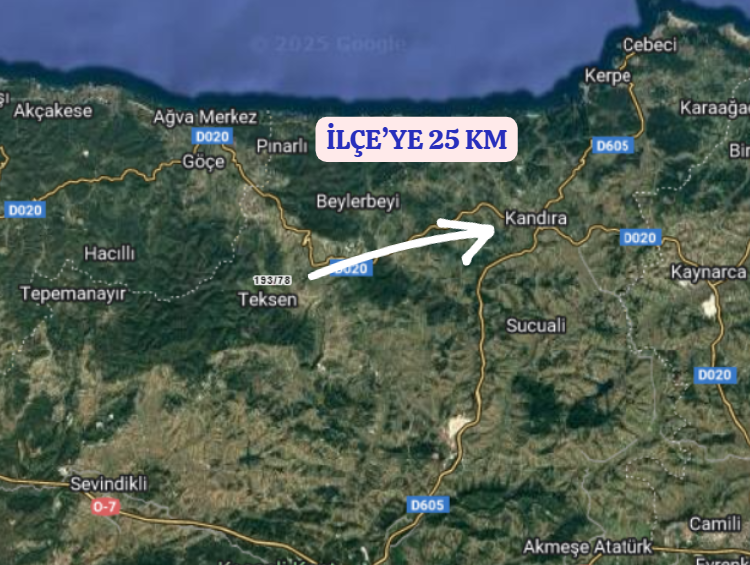 KOCAELİ KANDIRA AKÇAOVA KÖYÜNDE 2.213 M²  TARLA  SATILIKTIR - KOCAELİ KANDIRA fotoğraf 5
