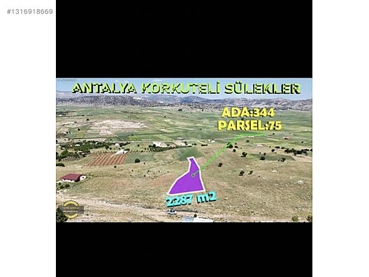 KORKUTELİ SÜLEKLER 2287 m2 ETRAFI TEL İLE ÇEVRİLMİŞ HAZIR BAHÇE - ANTALYA KORKUTELİ fotoğraf 3