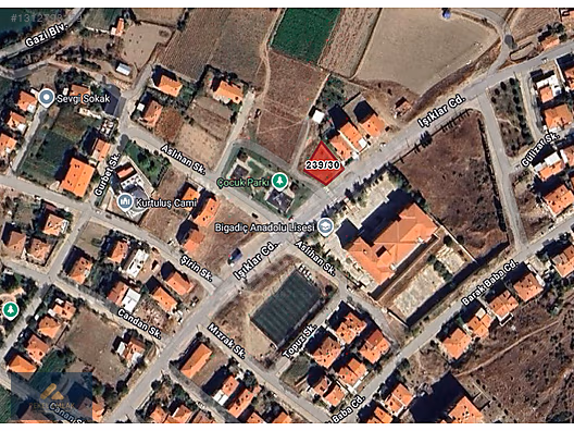 BİGADİÇ EMEK MAH.SATILIK KÖŞE KONUMDA362 M2  3 KATA İMARLI ARSA - BALIKESİR BİGADİÇ fotoğraf 3