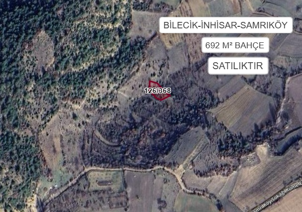 BİLECİK İNHİSAR SAMRIKÖY KÖYÜ’NDE 692 M² BAHÇE SATILIKTIR - BİLECİK İNHİSAR fotoğraf 2