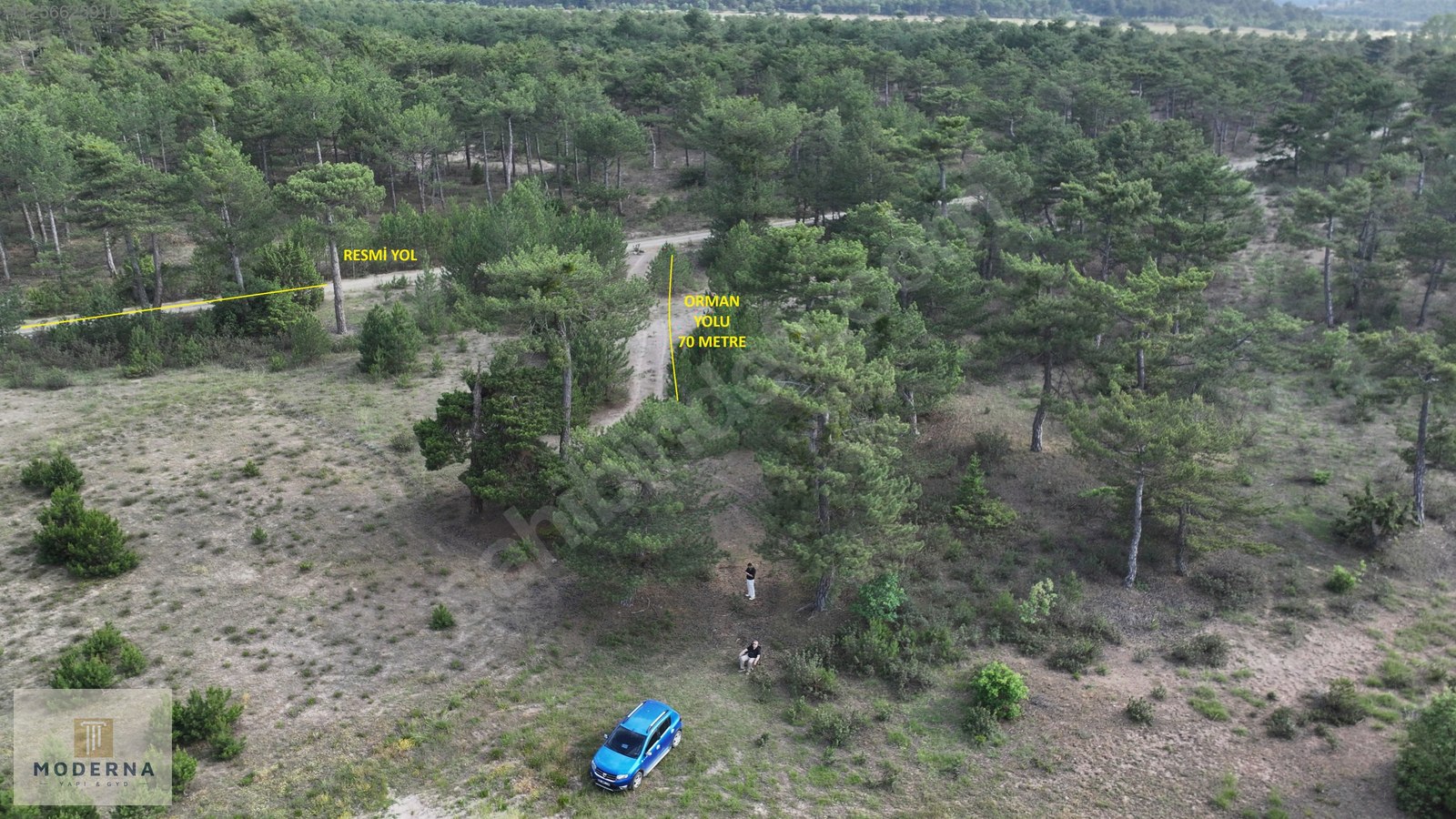 ESKİŞEHİR ORMANA NAZIR MANZARALI 7382 M2 HALI GİBİ TEK TAPU ARSA - ESKİŞEHİR SEYİTGAZİ fotoğraf 16