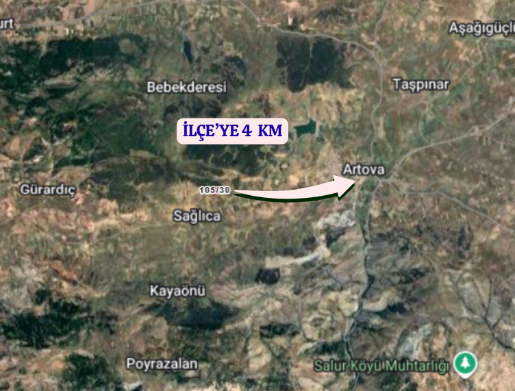 TOKAT ARTOVA SAĞLICA  KÖYÜNDE  12.056 M²  TARLA  SATILIKTIR - TOKAT ARTOVA fotoğraf 5