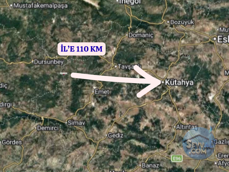 KÜTAHYA SİMAV BEDİRLER  KÖYÜNDE 86 M²  TARLA  SATILIKTIR - KÜTAHYA SİMAV fotoğraf 6