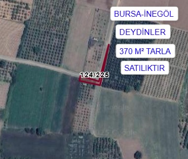 BURSA İNEGÖL DEYDİNLER MAH.370M² TARLA SATILIKTIR - BURSA İNEGÖL fotoğraf 2