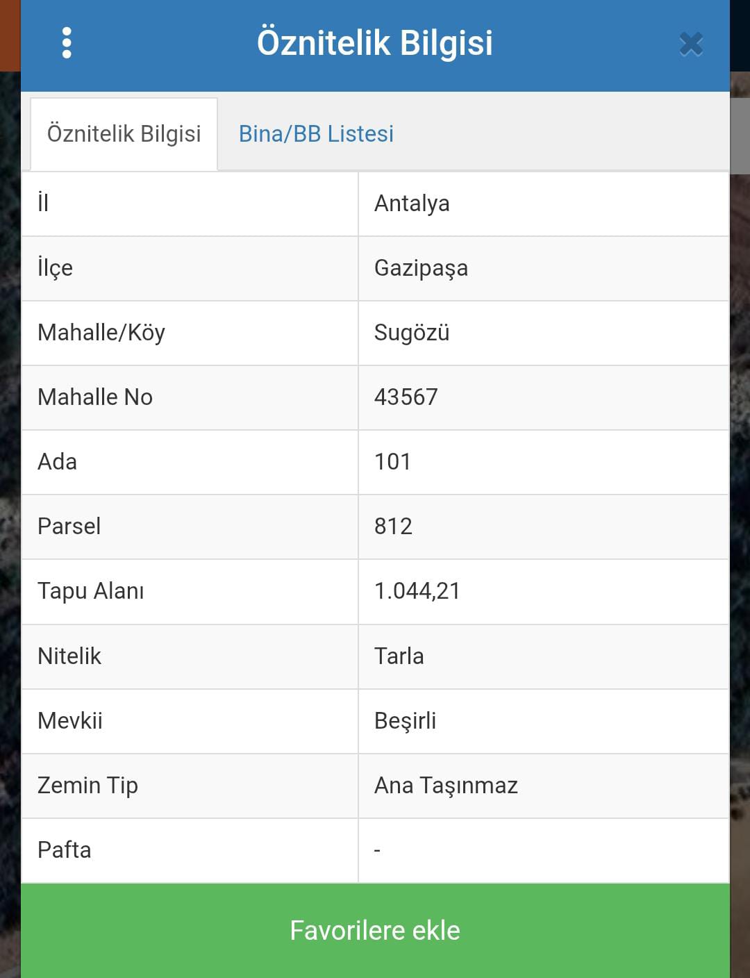ANTALYA GAZİPAŞA SUGÖZÜ KÖYÜ TEK TAPULU TARLA 1044 m² ELEKTRİK,SU YOL VAR  - ANTALYA GAZİPAŞA fotoğraf 2