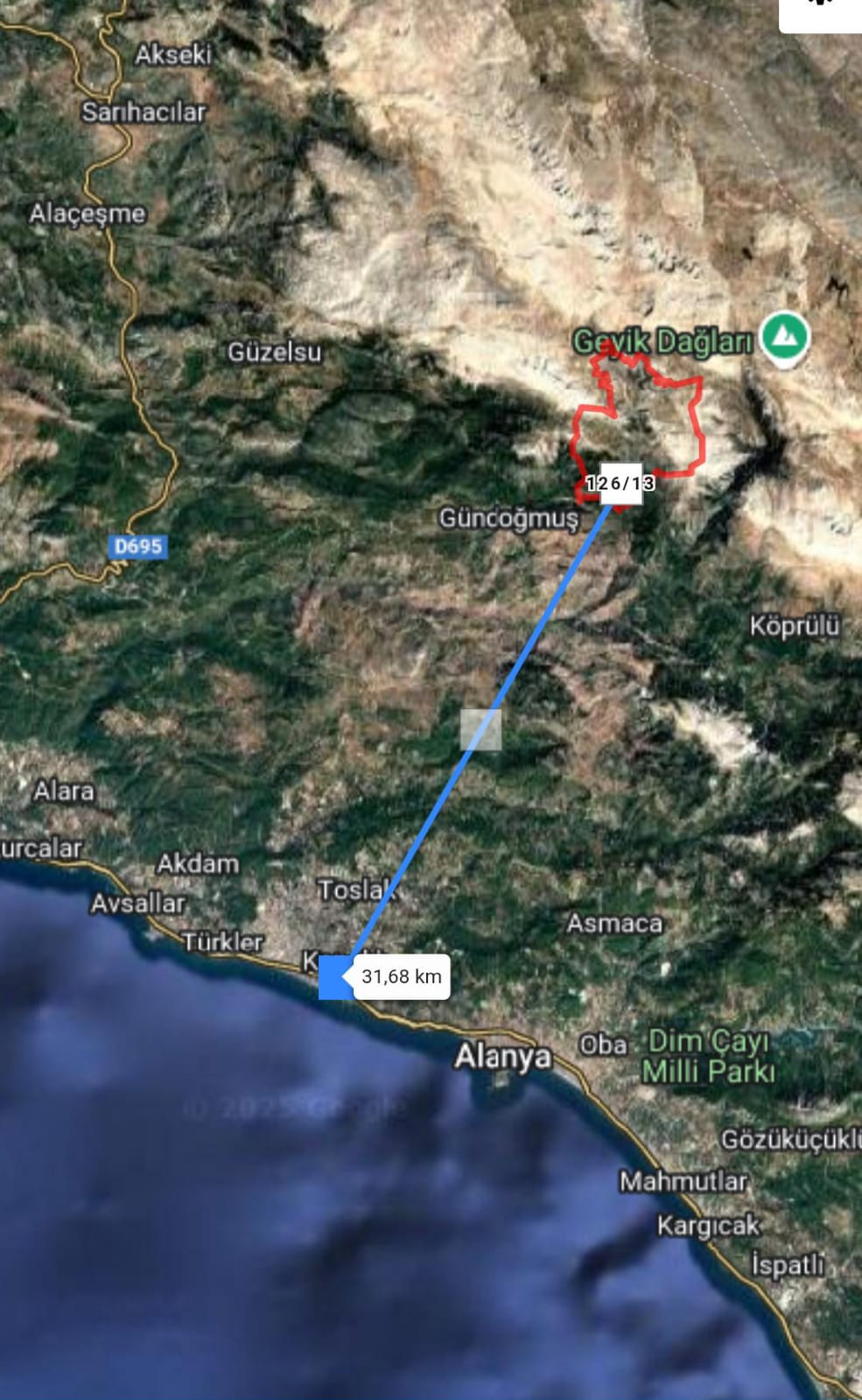 Antalya Gündoğmuş Pembelik Köyünde Yola Satılık Yakın Bahçe 64,93 m²  - ANTALYA GÜNDOĞMUŞ fotoğraf 4