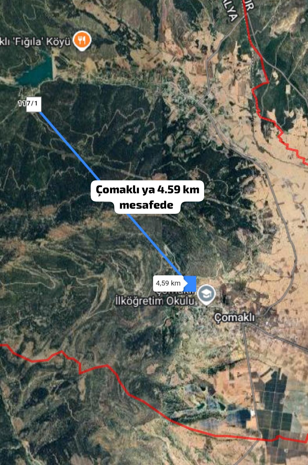 Antalya / Korkuteli / Çomaklı Mhahallesinde 515 m² SATILIK TARLA - ANTALYA KORKUTELİ fotoğraf 2