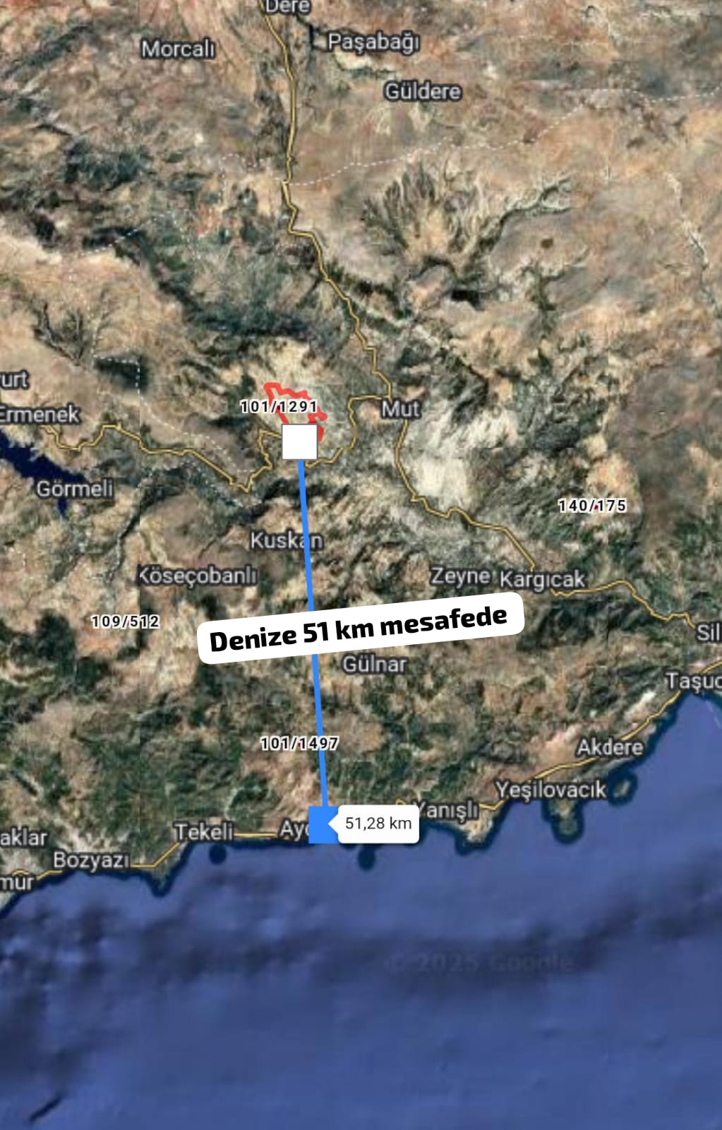    MERSİN MUT SAKIZ Mh. 6.113M² BAĞIMIZ SATILIKTIR.   - MERSİN MUT fotoğraf 4