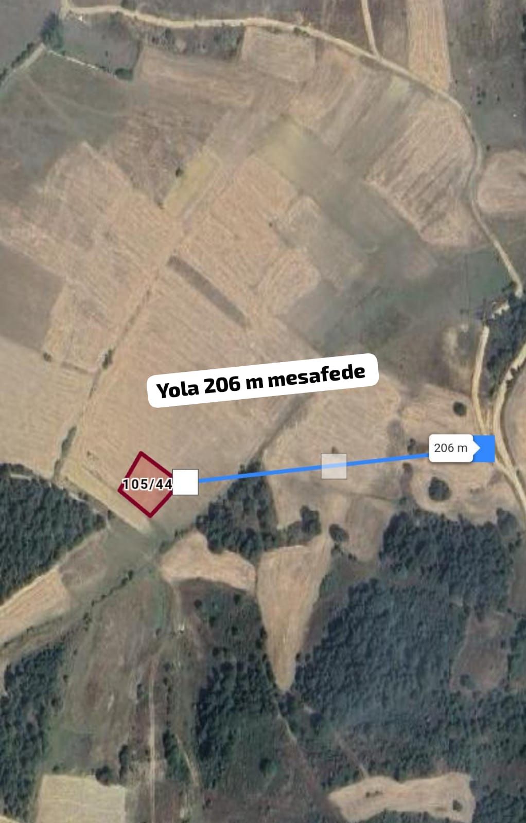 KÜTAHYA GEDİZ SAMRALAR KÖYÜ 937,09 M² TARLAMIZ SATILIKTIR. - KÜTAHYA GEDİZ fotoğraf 3