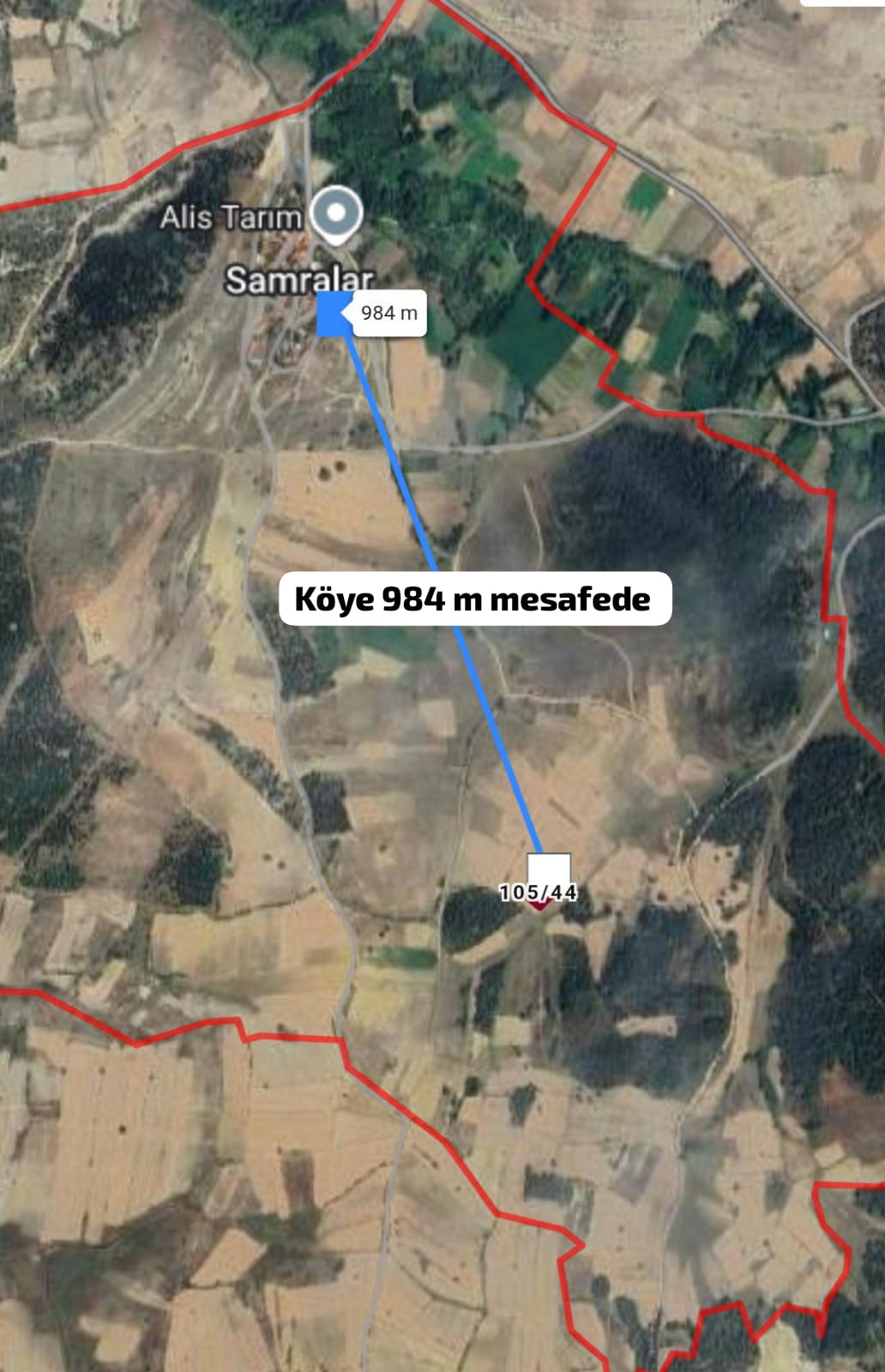  KÜTAHYA GEDİZ SAMRALAR KÖYÜ 937,09 M² TARLAMIZ SATILIKTIR. - KÜTAHYA GEDİZ fotoğraf 5
