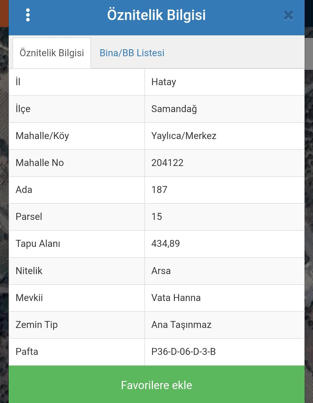 SATILIK ARAZİ 435 M² Hatay / Samandağ / Yaylıca Mh. - HATAY SAMANDAĞ fotoğraf 3