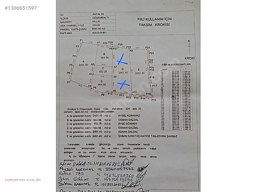 ANTALYA DÖŞEMEALTI KİLLİK KÖYÜN YERLEŞİM YERİ İÇİNDE 2500 M2 - ANTALYA DÖŞEMEALTI fotoğraf 2