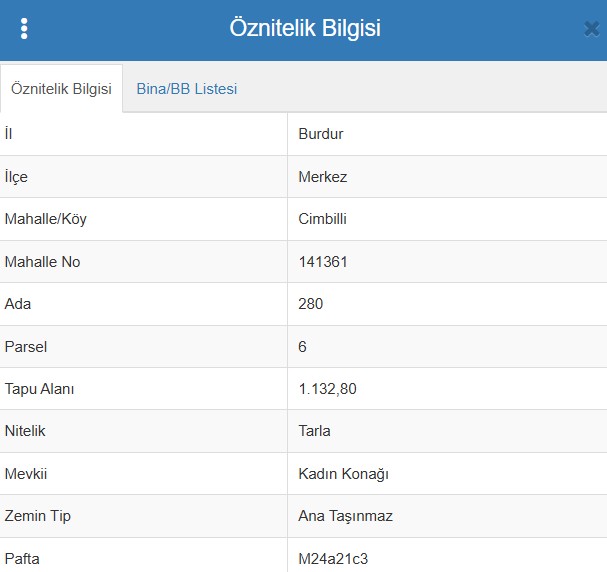  BURDUR MERKEZ CİMBİLLİ KÖYÜNDE 1.132M² TARLAMIZ SATILIKTIR. - BURDUR MERKEZ fotoğraf 3