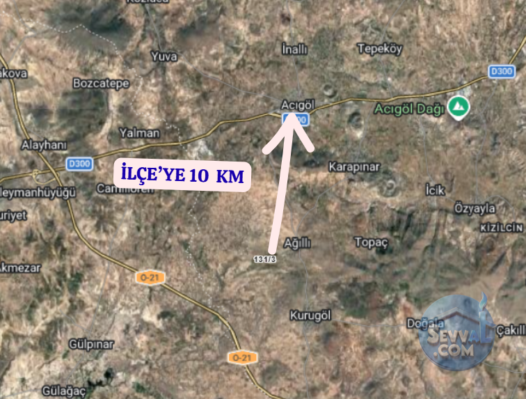 NEVŞEHİR ACIGÖL AĞILLI  KÖYÜNDE 1.632 M²  TARLA  SATILIKTIR - NEVŞEHİR ACIGÖL fotoğraf 8