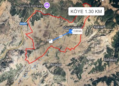 KÜTAHYA GEDİZ GÜZÜNGÜLÜ KÖYÜ’NDE 3.560 M² TARLA SATILIKTIR - KÜTAHYA GEDİZ fotoğraf 4