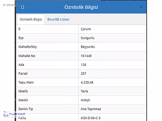 SUNGURLU BEYYURDU KÖYÜ SATILIK TARLA - ÇORUM SUNGURLU fotoğraf 6