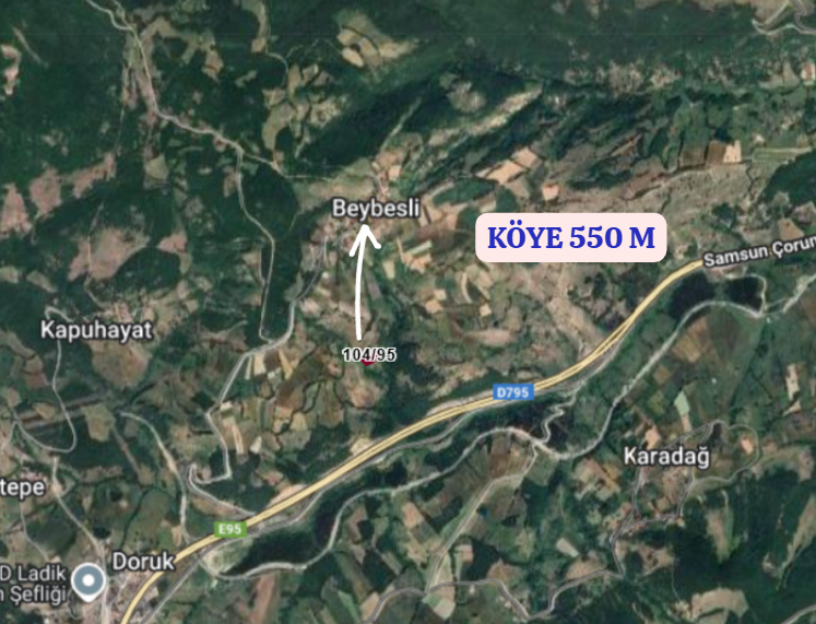 SAMSUN KAVAK BEYBESLİ   KÖYÜNDE 1.800  M² TARLA  SATILIKTIR - SAMSUN KAVAK fotoğraf 4